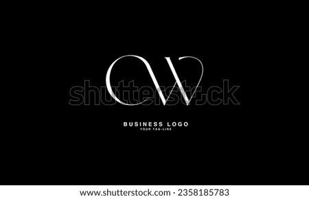 C, W, CW, WC, Abstract Letters Logo Monogram
