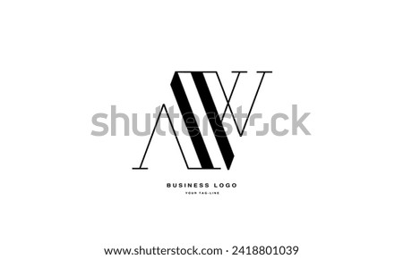 AW, WA, A, W, Abstract Logo design