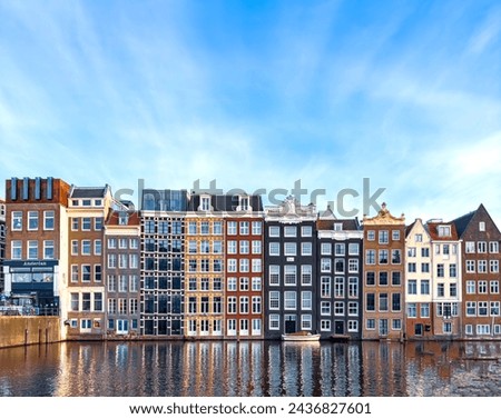 Similar – Image, Stock Photo Water canal in city with residential buildings