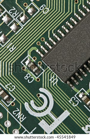 Electrical components on a printed circuit board