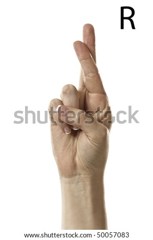 Finger Spelling The Alphabet In American Sign Language (Asl). The ...