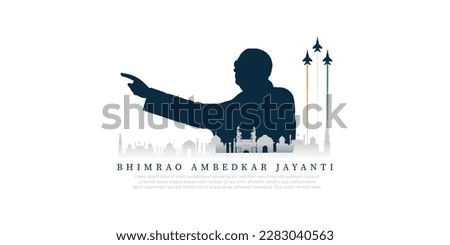 Ambedkar Jayanti vector illustration, 14th april