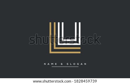 LU, UL Abstract Letters Logo monogram brand