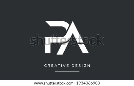 PA or AP Alphabet Letters Abstract Icon Logo Emblem Monogram