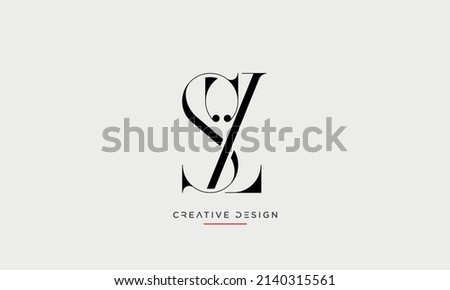 SZ, ZS Luxury Logo Vector Monogram Based on Initials  Stock fotó © 