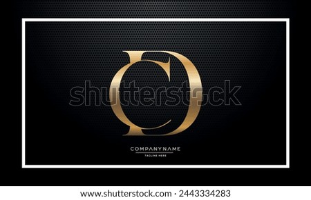 Alphabet letters DC or CD logo monogram