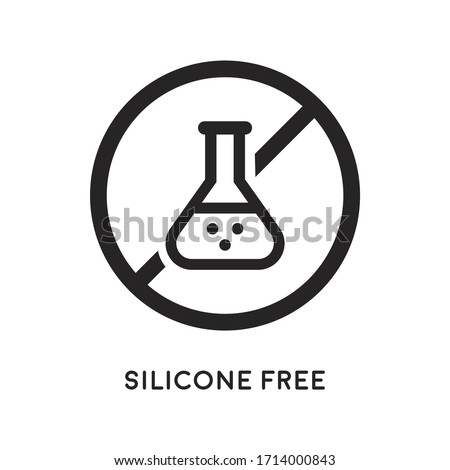 Silicon free icon. Vector illustration 