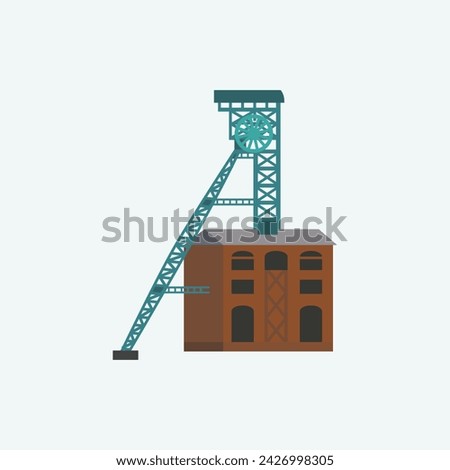 Similar – Image, Stock Photo Steel plant, colliery , old huge pipelines and steel constructions in a colliery. Steel extraction