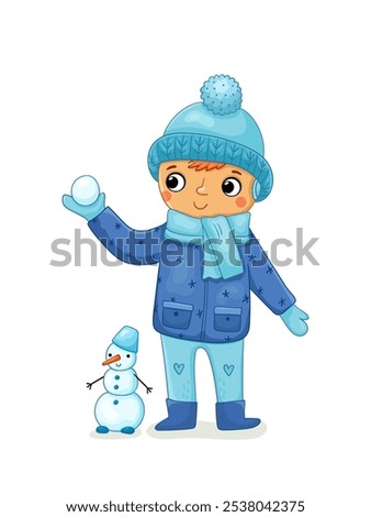 Similar – Foto Bild Schneemann steht Kopf.