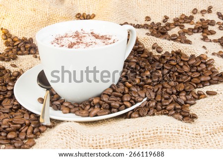 Coffee with bean bag
