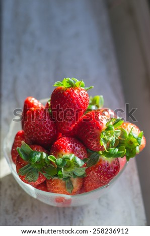 Fresh strawberries juicy texture