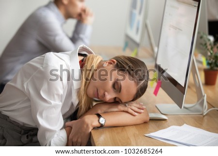 Similar – Image, Stock Photo Woman sitting on sleepers in middle of railway