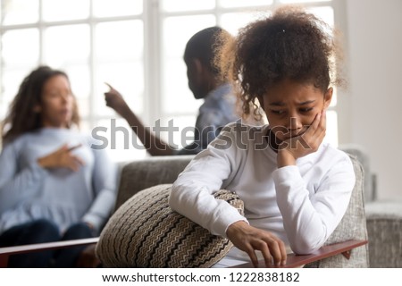 Similar – Image, Stock Photo troubled child with a tear on his face