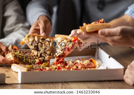 Similar – Image, Stock Photo Tasty food in takeaway containers on table