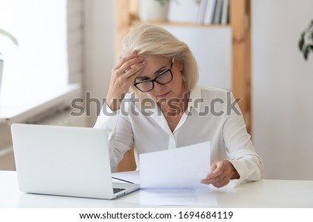 Similar – Image, Stock Photo negative report letter