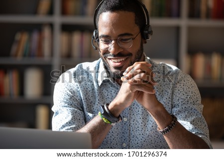 Similar – Image, Stock Photo Ethnic male and happy woman standing on stone