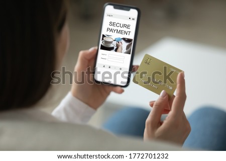 Similar – Image, Stock Photo Back of a client in a barber shop sitting in a chair and cutting his hair