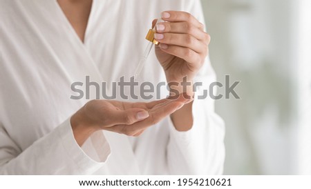 Similar – Image, Stock Photo Crop woman doing makeup in studio