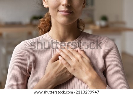 Similar – Image, Stock Photo Woman delighting in views near lake and mountains