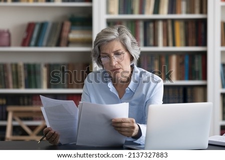 Similar – Image, Stock Photo negative report letter