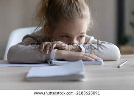 Similar – Image, Stock Photo Child reading schedule in hall of airport