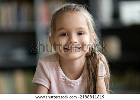 Similar – Image, Stock Photo portrait of cute little girl at beach