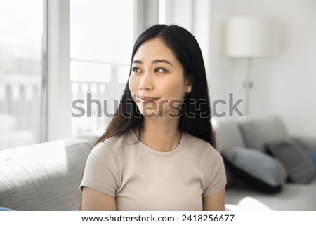 Similar – Image, Stock Photo Pensive black woman on urban pavement in daytime