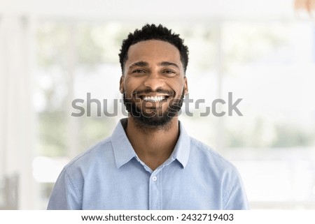 Similar – Image, Stock Photo Headshot of confident trendy African American woman