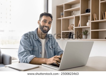 Similar – Image, Stock Photo A man with a saw cuts a branch of a blooming apple tree