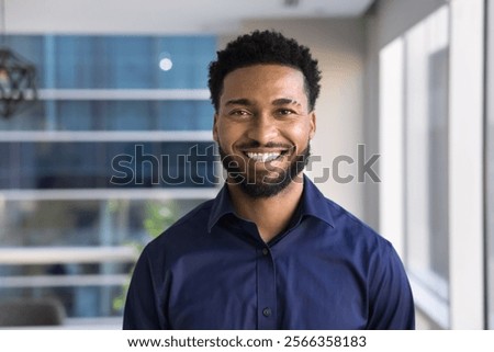 Similar – Image, Stock Photo Headshot of confident trendy African American woman