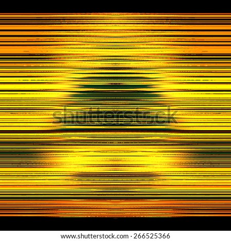 abstract red line orange wave yellow band on black background