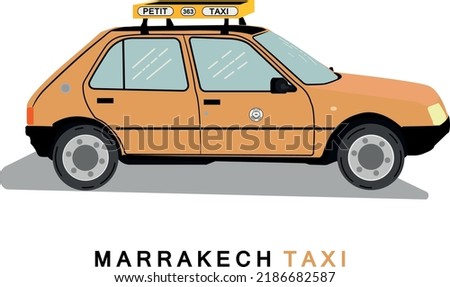The small taxi of marrakech