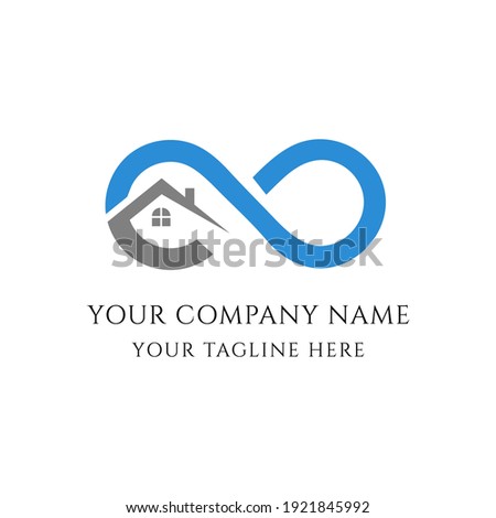 This is infinity home logo design vector. It is minimal modern and atttractive which can be used for any type of real estate business.