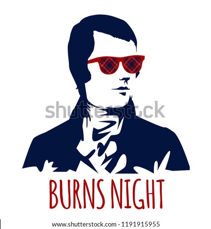 Burns night supper card, 