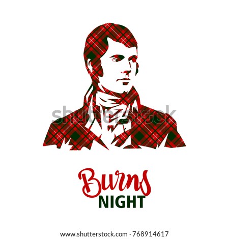 Burns night supper card. 