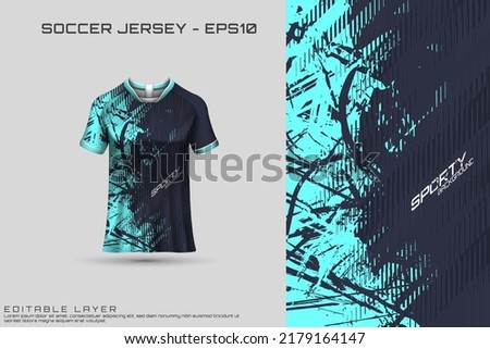 Sports jersey and t-shirt template sports jersey design. Sports design for football, racing, gaming jersey. Vector.
