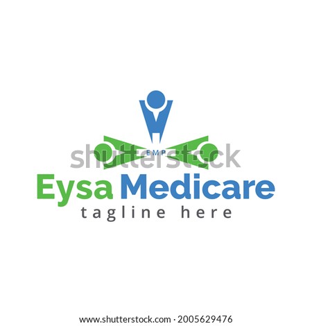 Medicare vector logo design template