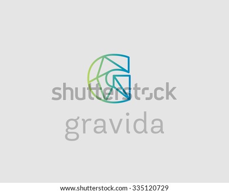 letter g logo design template download free vector art stock