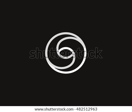 Eye swirl spiral infinity logo symbol design template. Creative linear camera shutter media vision logotype. Photo video control sign. Abstract letter O vector icon. 