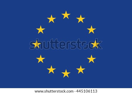 Flag Of Eu Stock Vector Illustration 445106113 : Shutterstock