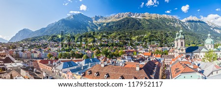 Panorama of Innsbruck. Austria