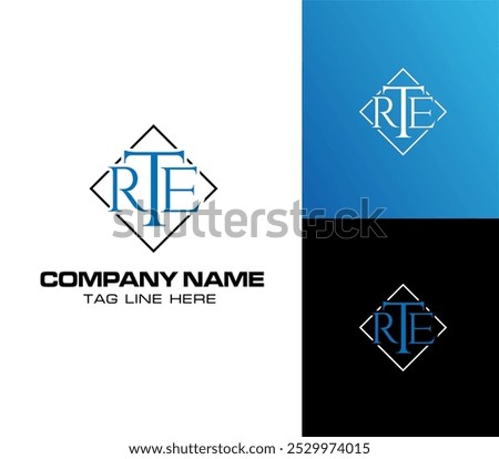 RTE or TRE letters logo