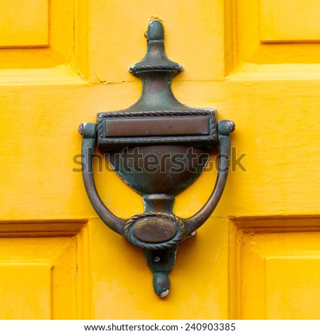 Yellow Wooden Door