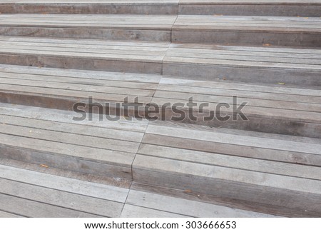 Wood stair in close up