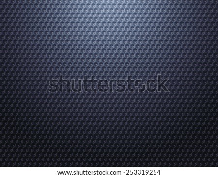 Carbon cells background. Dark blue grey metal grid pattern wallpaper