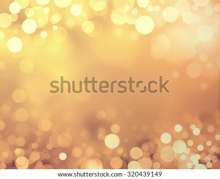 Festive shiny gold postcard background in star lights and sparkles