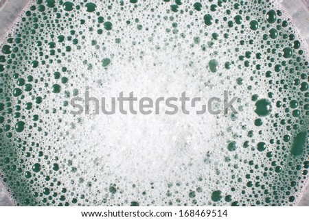 Artistic closeup soap bubbles texture
