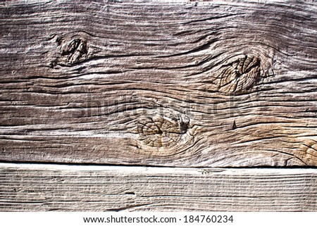 Aged wood texture with knot.