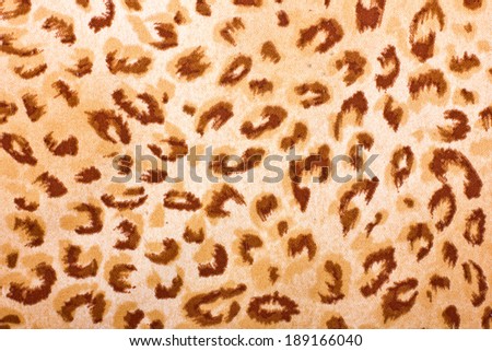 Leopard pattern fabric texture