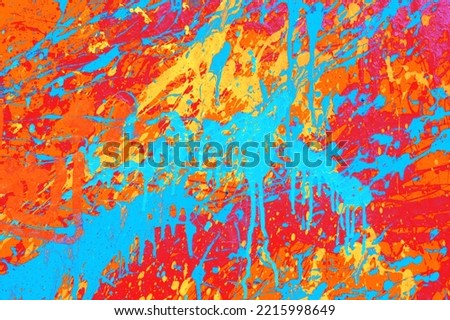 Similar – Image, Stock Photo Red blob on concrete